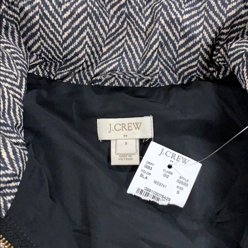 Women's J. Crew Factory Vest Herringbone Small - Picture 5 of 8